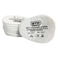Фільтр протиаерозольний передфільтр GTM 7N11 P2 R D для захисних масок 1 шт (7N11)