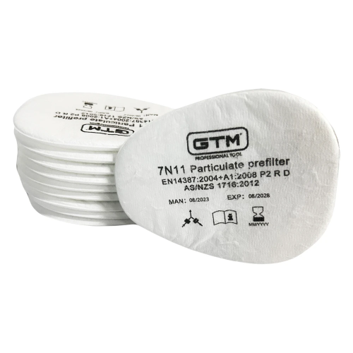 Фільтр протиаерозольний передфільтр GTM 7N11 P2 R D для захисних масок 1 шт (7N11)