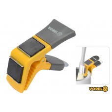 Тримач для пензля магнітний VOREL 90 мм пластикова ручка пружинний затиск