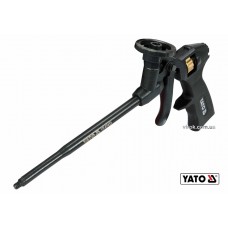 Пістолет для нанесення монтажної піни YATO алюміній + латунь пластикова ручка