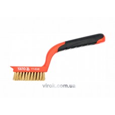Щітка латунна YATO 180 мм 5 рядів