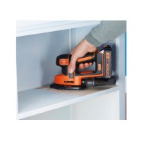Шліфмашина вібраційна акумуляторна Black+Decker Li-Ion 18 В