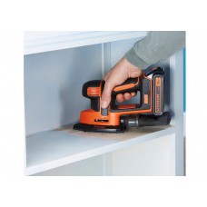 Шліфмашина вібраційна акумуляторна Black+Decker Li-Ion 18 В