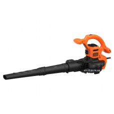 Порохотяг садовий з подрібнювачем мережевий Black+Decker 2.6 кВт 40 л 11.7 м³/хв 2 сопла