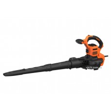 Порохотяг садовий з подрібнювачем мережевий Black+Decker 3 кВт 72 л 11.7 м³/хв 2 сопла