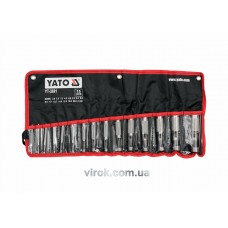 Пробійники отворів для шкіри YATO 2-22 мм 15 шт