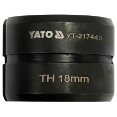 Насадка для прес-кліщів YT-21735 YATO: TH18 мм [50]