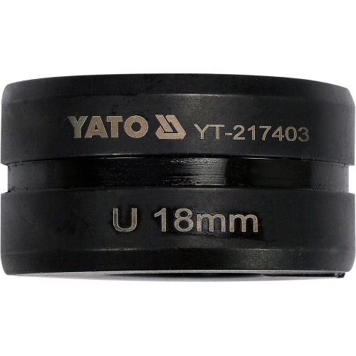 Насадка для прес-кліщів YT-21735 YATO: U18 мм [50]