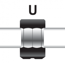 Насадка для прес-кліщів YT-21735 YATO: U18 мм [50]