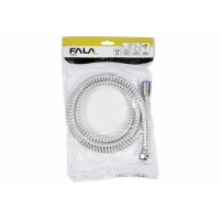 Шланг для душу FALA покритий хром-білою ПВХ гофрою G1/2 2 м