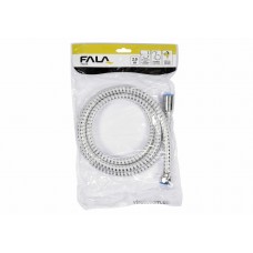 Шланг для душу FALA покритий хром-білою ПВХ гофрою G1/2 2 м