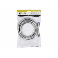 Шланг для душу FALA гладкий срібний з ПВХ G1/2 2 м