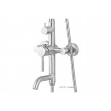 Душовий комплект "STEELY 2" FALA 2 функції висота 96-126 см