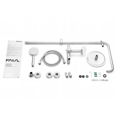 Душовий комплект "STEELY 3" FALA 2 функції висота 91-121 см