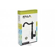 Змішувач води FALA для кухонної раковини "RETRO BLACK 1" з кульовим регулятором
