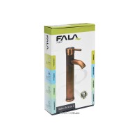 Змішувач води FALA для умивальника, високий "RETRO BRONZE 2" з кульовим регулятором