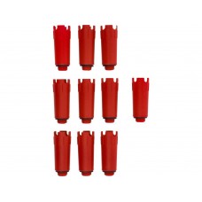 Заглушки монтажні до гідросистем VOREL Ø= 1/2", червоні, 10 шт [20]