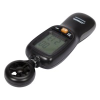Анемометр електронний STHOR при вітрі 0- 30 м/с, при t= -10-+50 °С, живл. від батарейок 3х1,5 В ААА