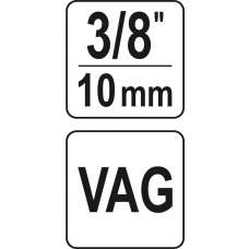 Насадка для регулювання фаз розпод. вала YATO у авто VAG з квадратом- 3/8"