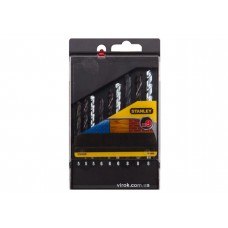 Набір свердл по металу, дереву, цеглі STANLEY BASIC 5-8 мм 9 шт