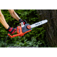 Пила ланцюгова електромережева 230 В YATO: 2 кВт, шина- 16"/40 см, 56 ланок [2]