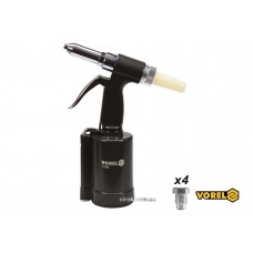 Пневмозаклепочник VOREL для заклепок 2.4-4.8 мм 85 л/хв