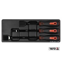 Набір скребків сталевих YATO 25 x 220 мм 10 x 270 мм 25 x 310 мм 3 шт