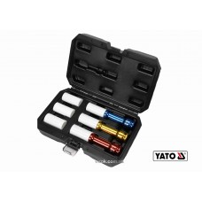 Головки торцеві ударні для алюмінієвих дисків YATO 1/2" 17/19/21 мм 150 мм 6 шт