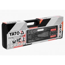 Прес-кліщі для труб YATO 53 см з насадками 3 шт