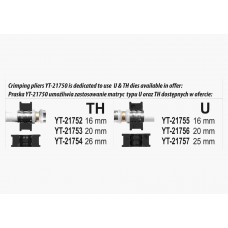 Прес-кліщі для труб YATO 53 см з насадками 3 шт
