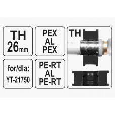 Насадка для прес-кліщів YT-21750 YATO TH26 мм