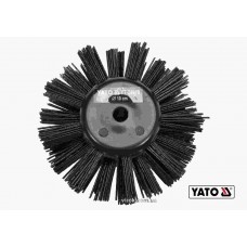 Щітка для очищення каналізації YATO 10 см з нейлона і поліпропіленового ворса до YT-24980
