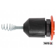 Трос для очищення каналізаційних труб на бобіні YATO 6 мм x 7.6 м з шпінделем до дрилі