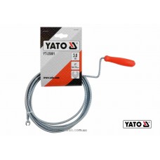 Трос для очищення каналізаційних труб YATO 5 мм x 3 м