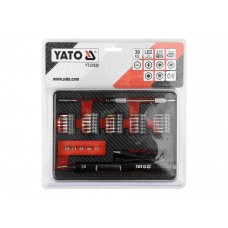 Викрутка акумуляторна з набором біт YATO Li-Ion 3.6В 450 мАгод LED-підсвітка HEX-1/4" 39 шт + кейс
