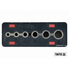 Шаблон для свердління отворів YATO 4-12 мм