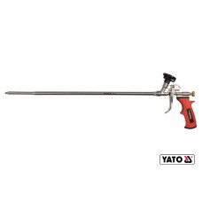 Пістолет для нанесення монтажної піни з подовженим соплом YATO 500 мм алюмінієвий
