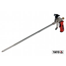 Пістолет для нанесення монтажної піни з подовженим соплом YATO 500 мм алюмінієвий