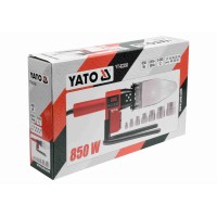 Паяльник для термопластикових труб YATO 850 Вт + 7 адаптерів 16-63 мм