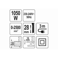 Пила шабельна YATO 1050 Вт 2500 об/хв 28 мм