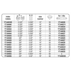 Ланцюг YATO l= 12"/ 30 см (44 ланки) для ланцюгових пил з направляючою шиною YT-84927