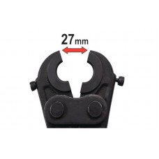 Прес-кліщі для труб PEX-AL.-PEX і PERT YATO; l= 42 см, розвід губ- 25 мм. з насадк U-тип 16/20/26 мм