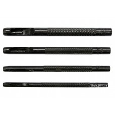 Пробійники отворів YATO 2, 3, 4, 5 х 90 мм для шкіри, гуми, картону, текстилю 4 шт