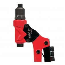 Заклепочник YATO з обертовою головкою l= 275 мм, для нітів Ø= 2,4; 3,2; 4,0; 4,8мм, нітогайок М3- М6