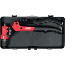 Заклепочник YATO з обертовою головкою l= 275 мм, для нітів Ø= 2,4; 3,2; 4,0; 4,8мм, нітогайок М3- М6