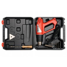 Фен технічний YATO 2 кВт 550°C + аксесуари і кейс