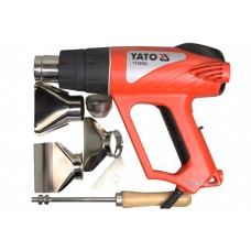 Фен технічний YATO 2 кВт 550°C + аксесуари і кейс