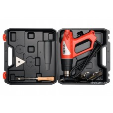 Фен технічний YATO 2 кВт 550°C + аксесуари і кейс